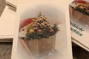 Weihnachtskarten 2017 ... 183 Karten verschickt und 14 verteilt