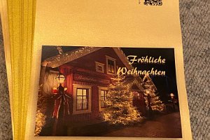 Weihnachtskarten 2019 ... 173 Karten verschickt und 13 verteilt