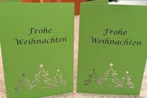 Weihnachtskarten 2024 ... 179 Karten verschickt und ... 5 verteilt