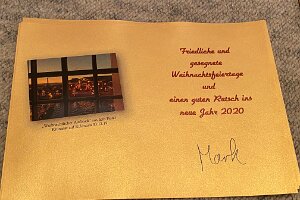 Weihnachtskarten 2019 ... 173 Karten verschickt und 13 verteilt